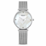 ساعت مچی زنانه اوباکو Obaku MOSAIK STEEL مدل V268LXCWMC
