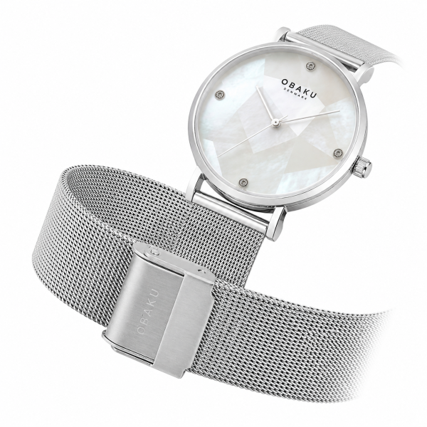 ساعت مچی زنانه اوباکو Obaku MOSAIK STEEL مدل V268LXCWMC - Image 3