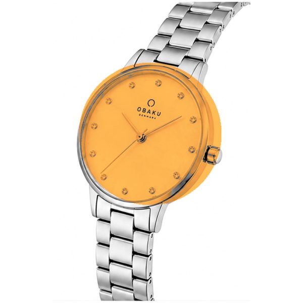 ساعت مچی زنانه اوباکو Obaku Falke Lille Orange مدل V260LXCYSC - Image 2