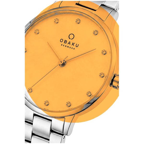 ساعت مچی زنانه اوباکو Obaku Falke Lille Orange مدل V260LXCYSC - Image 3