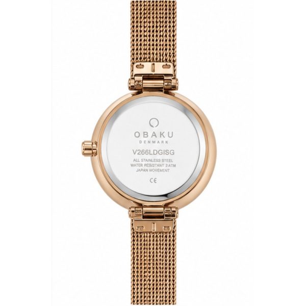 ساعت مچی زنانه اوباکو Obaku Vibe Lille Cider مدل V266LDGISG - Image 3