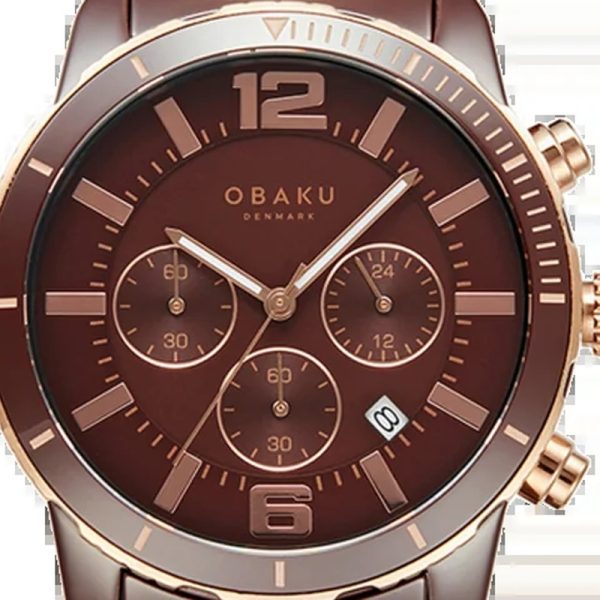 ساعت مچی مردانه اوباکو Obaku FALK WALNUT مدل V278GCXNCN - Image 5