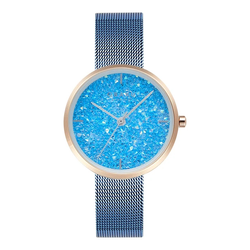 Obaku_V289LHVMMA_gallery_front_close_real_800x800 ساعت مچی زنانه اوباکو Obaku GLIMMER LIGHTBLUE مدل V289LHVMMA - Image 1