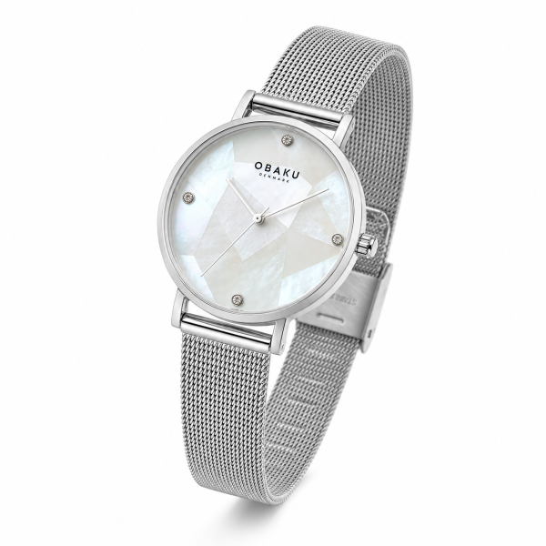 ساعت مچی زنانه اوباکو Obaku MOSAIK STEEL مدل V268LXCWMC - Image 2